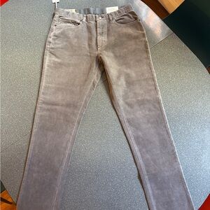 NEW w/Tag
Five Pocket Pant
Stretch Terry Corduroy.
Slim straight fit
33 X 32